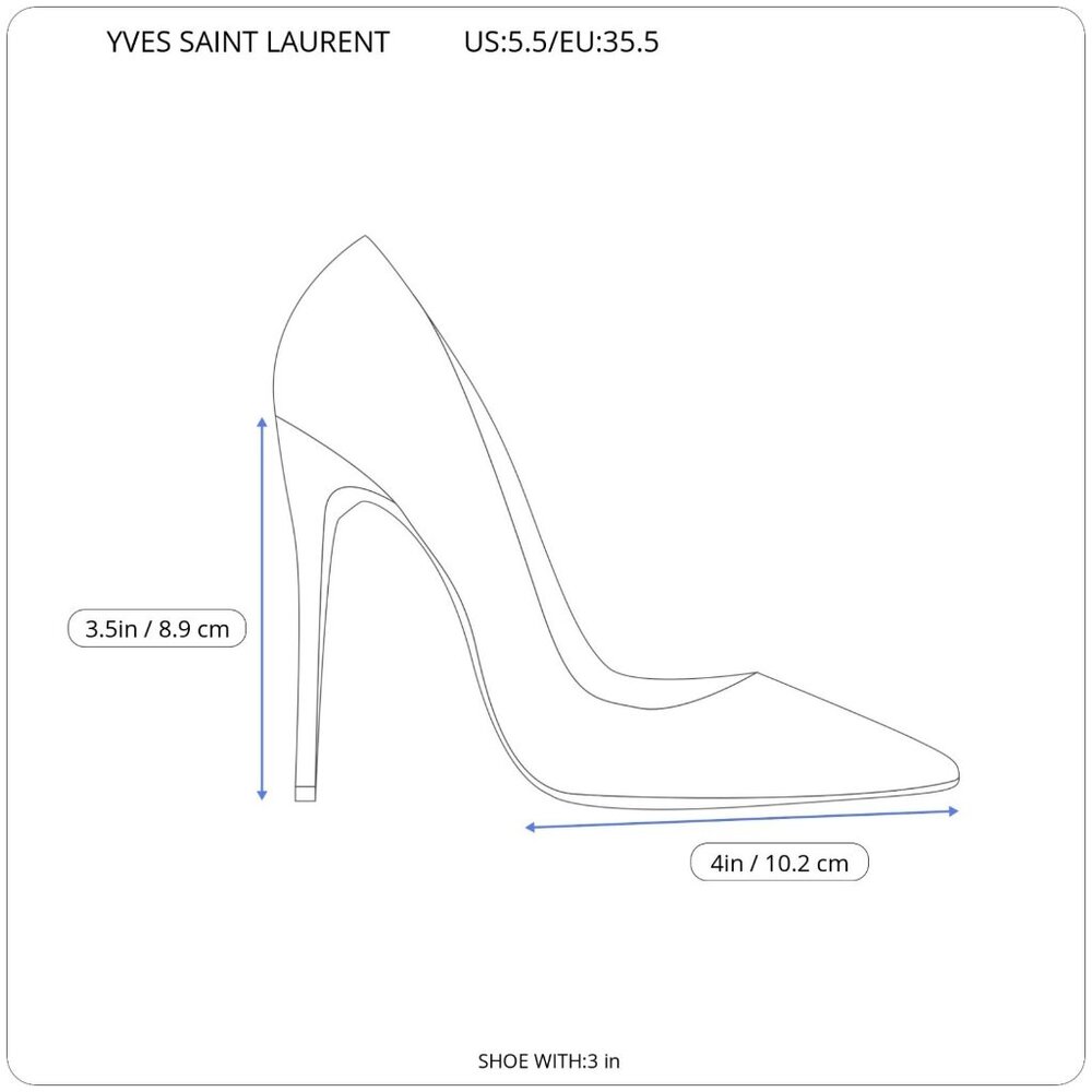 Yves Saint Laurent Platform Sandals Slingback Peep-Toe White SZ (US)5.5/(EU)35.5 - Picture 11 of 11
